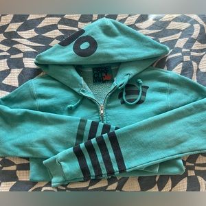 FREECITY Let’s Go Zippered Hoodie - Light Blue - 2/M